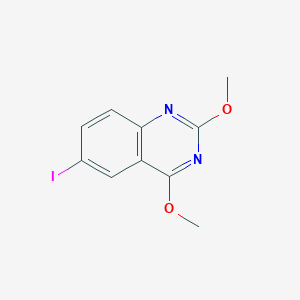 molecular formula C10H9IN2O2 B1600078 6-Iodo-2,4-dimethoxyquinazoline CAS No. 830343-15-2