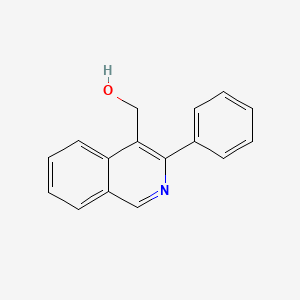 molecular formula C16H13NO B1600082 (3-苯基异喹啉-4-基)甲醇 CAS No. 385416-19-3