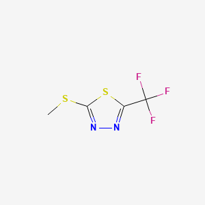 molecular formula C4H3F3N2S2 B1600085 2-(Methylthio)-5-(trifluoromethyl)-1,3,4-thiadiazole CAS No. 32539-16-5