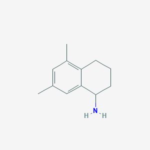 molecular formula C12H17N B1600094 5,7-Dimethyl-1,2,3,4-tetrahydronaphthalen-1-amine CAS No. 59376-79-3