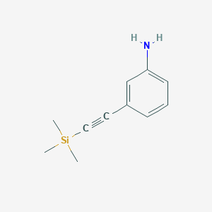molecular formula C11H15NSi B1600097 3-((Trimethylsilyl)ethynyl)aniline CAS No. 110598-30-6