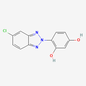 molecular formula C12H8ClN3O2 B1600102 4-(5-Chloro-2H-benzotriazol-2YL)-1,3-benzenediol CAS No. 57567-95-0