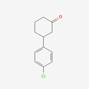 molecular formula C12H13ClO B1600104 3-(4-氯苯基)环己酮 CAS No. 136333-71-6