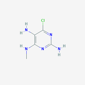 molecular formula C5H8ClN5 B1600109 6-chloro-N4-methylpyrimidine-2,4,5-triamine CAS No. 330433-43-7