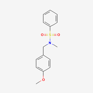 molecular formula C15H17NO3S B1600160 N-(4-甲氧基苄基)-N-甲基苯磺酰胺 CAS No. 915916-89-1