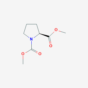 molecular formula C8H13NO4 B1600174 (S)-二甲基吡咯烷-1,2-二羧酸酯 CAS No. 83541-81-5