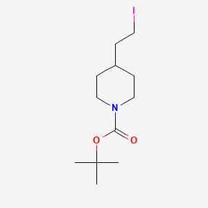 molecular formula C12H22INO2 B1600188 4-(2-碘乙基)哌啶-1-羧酸叔丁酯 CAS No. 89151-46-2