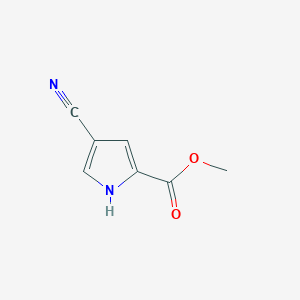 molecular formula C7H6N2O2 B1600197 Methyl 4-cyano-1H-pyrrole-2-carboxylate CAS No. 937-18-8