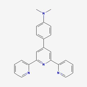 molecular formula C23H20N4 B1600205 Benzenamine, N,N-dimethyl-4-[2,2':6',2''-terpyridin]-4'-yl- CAS No. 362595-93-5