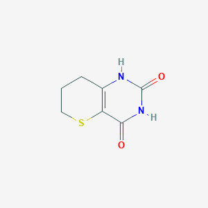 molecular formula C7H8N2O2S B1600215 7,8-Dihydro-6H-thiopyrano[3,2-D]pyrimidine-2,4-diol CAS No. 87466-56-6