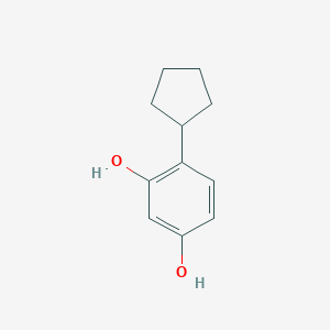 molecular formula C11H14O2 B1600216 4-Cyclopentylbenzene-1,3-diol CAS No. 21713-03-1