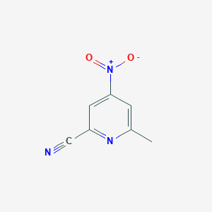 B1600239 6-Methyl-4-nitropyridine-2-carbonitrile CAS No. 30235-12-2