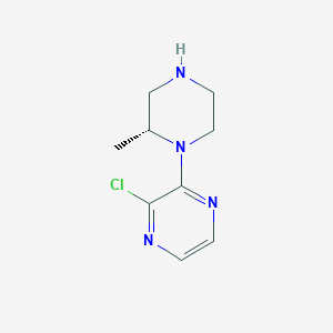 molecular formula C9H13ClN4 B1600257 (R)-2-Chloro-3-(2-methylpiperazin-1-YL)pyrazine CAS No. 313657-76-0
