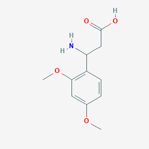 molecular formula C11H15NO4 B1600266 3-Amino-3-(2,4-dimethoxy-phenyl)-propionic acid CAS No. 34841-02-6