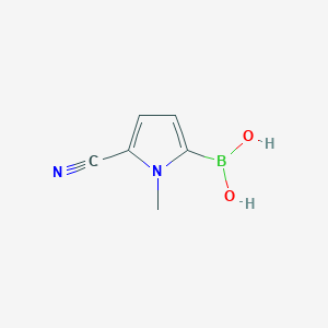 molecular formula C6H7BN2O2 B1600275 5-Cyano-1-methyl-1H-pyrrol-2-ylboronic acid CAS No. 860617-71-6