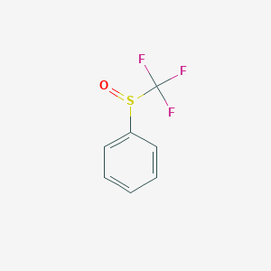 molecular formula C7H5F3OS B1600292 Phenyl trifluoromethyl sulfoxide CAS No. 703-18-4