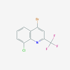 molecular formula C10H4BrClF3N B1600304 4-溴-8-氯-2-(三氟甲基)喹啉 CAS No. 57124-18-2
