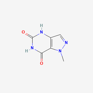 molecular formula C6H6N4O2 B1600316 1-甲基-1,4-二氢-吡唑并[4,3-d]嘧啶-5,7-二酮 CAS No. 83824-38-8