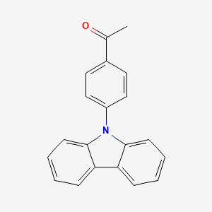 molecular formula C20H15NO B1600317 Ethanone, 1-[4-(9H-carbazol-9-yl)phenyl]- CAS No. 142116-85-6