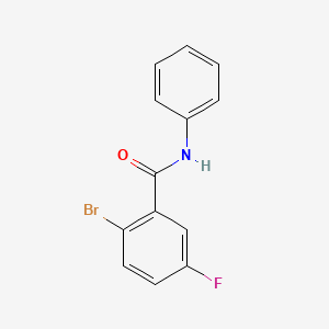 molecular formula C13H9BrFNO B1600318 N-苯基-2-溴-5-氟苯甲酰胺 CAS No. 949443-48-5