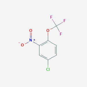 molecular formula C7H3ClF3NO3 B1600322 4-Chloro-2-nitro-1-(trifluoromethoxy)benzene CAS No. 448-38-4