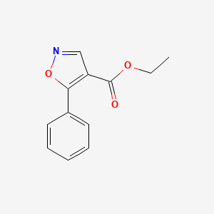 molecular formula C12H11NO3 B1600333 Ethyl 5-phenyl-1,2-oxazole-4-carboxylate CAS No. 50784-69-5