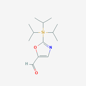 molecular formula C13H23NO2Si B1600345 2-(三异丙基甲硅烷基)恶唑-5-甲醛 CAS No. 869542-45-0