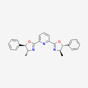 molecular formula C25H23N3O2 B1600353 2,6-Bis[(4R,5R)-4-methyl-5-phenyl-2-oxazolinyl]pyridine CAS No. 312624-05-8