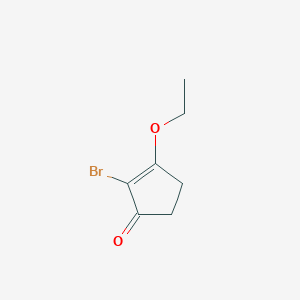 molecular formula C7H9BrO2 B1600367 2-溴-3-乙氧基环戊-2-烯酮 CAS No. 226703-16-8