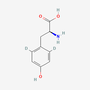 molecular formula C9H11NO3 B1600381 L-Tyrosine-2,6-d2 CAS No. 57746-15-3