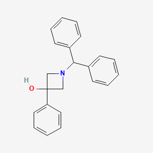 molecular formula C22H21NO B1600385 1-(二苯甲基)-3-苯基-3-氮杂环丁醇 CAS No. 40320-62-5