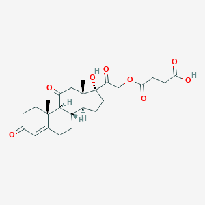 molecular formula C25H32O8 B160039 氢化可的松 21-琥珀酸酯 CAS No. 10215-75-5