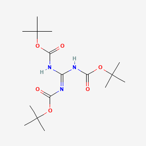 molecular formula C16H29N3O6 B1600390 N,N',N''-Tri-Boc-guanidine CAS No. 216584-22-4