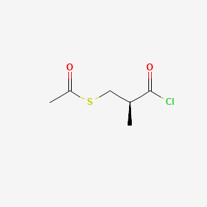 molecular formula C6H9ClO2S B1600404 S-(3-Chloro-2-methyl-3-oxopropyl) (S)-ethanethioate CAS No. 69570-39-4