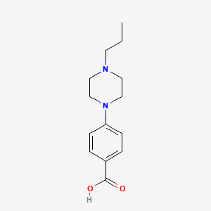 molecular formula C14H20N2O2 B1600406 4-(4-丙基-1-哌嗪基)苯甲酸 CAS No. 85469-68-7