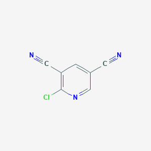 molecular formula C7H2ClN3 B1600407 2-氯吡啶-3,5-二碳腈 CAS No. 172208-08-1