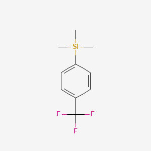 molecular formula C10H13F3Si B1600408 Silane, trimethyl[4-(trifluoromethyl)phenyl]- CAS No. 312-75-4