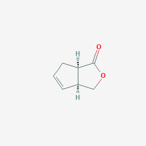 molecular formula C7H8O2 B1600416 (1R,5S)-3-Oxabicyclo[3.3.0]oct-6-en-2-one CAS No. 128946-78-1