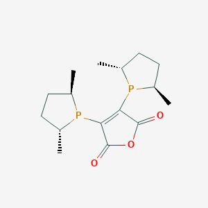 molecular formula C16H24O3P2 B1600426 (-)-2,3-Bis[(2R,5R)-2,5-dimethylphospholano]maleic anhydride CAS No. 505092-86-4