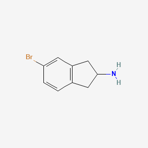 molecular formula C9H10BrN B1600457 5-溴-2,3-二氢-1H-茚-2-胺 CAS No. 73536-88-6