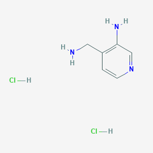 molecular formula C6H11Cl2N3 B1600462 4-(aminomethyl)pyridin-3-amine Dihydrochloride CAS No. 847666-49-3