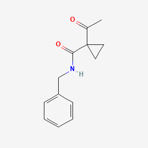 molecular formula C13H15NO2 B1600463 1-乙酰-N-苄基环丙烷甲酰胺 CAS No. 147011-39-0
