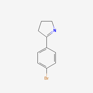 molecular formula C10H10BrN B1600466 5-(4-溴苯基)-3,4-二氢-2H-吡咯 CAS No. 22217-79-4