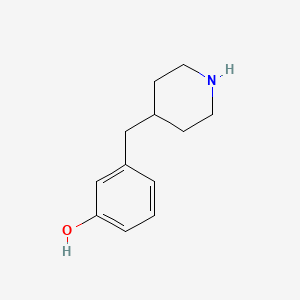 molecular formula C12H17NO B1600469 3-Piperidin-4-ylmethyl-phenol CAS No. 794501-02-3