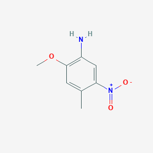 molecular formula C8H10N2O3 B1600475 2-Amino-5-methyl-4-nitroanisole CAS No. 65740-55-8