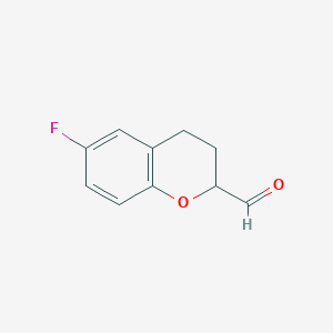 molecular formula C10H9FO2 B1600484 6-Fluorochromane-2-carbaldehyde CAS No. 409346-73-2