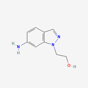 molecular formula C9H11N3O B1600487 2-(6-Amino-1H-indazol-1-yl)ethanol CAS No. 874668-59-4