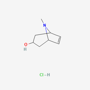 molecular formula C8H14ClNO B1600515 8-methyl-8-azabicyclo[3.2.1]oct-6-en-3-ol Hydrochloride CAS No. 99709-24-7
