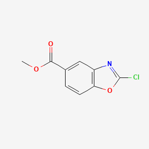 molecular formula C9H6ClNO3 B1600521 Methyl 2-chlorobenzo[d]oxazole-5-carboxylate CAS No. 54120-92-2