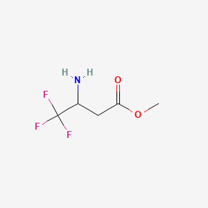 molecular formula C5H8F3NO2 B1600528 3-氨基-4,4,4-三氟丁酸甲酯 CAS No. 748746-28-3